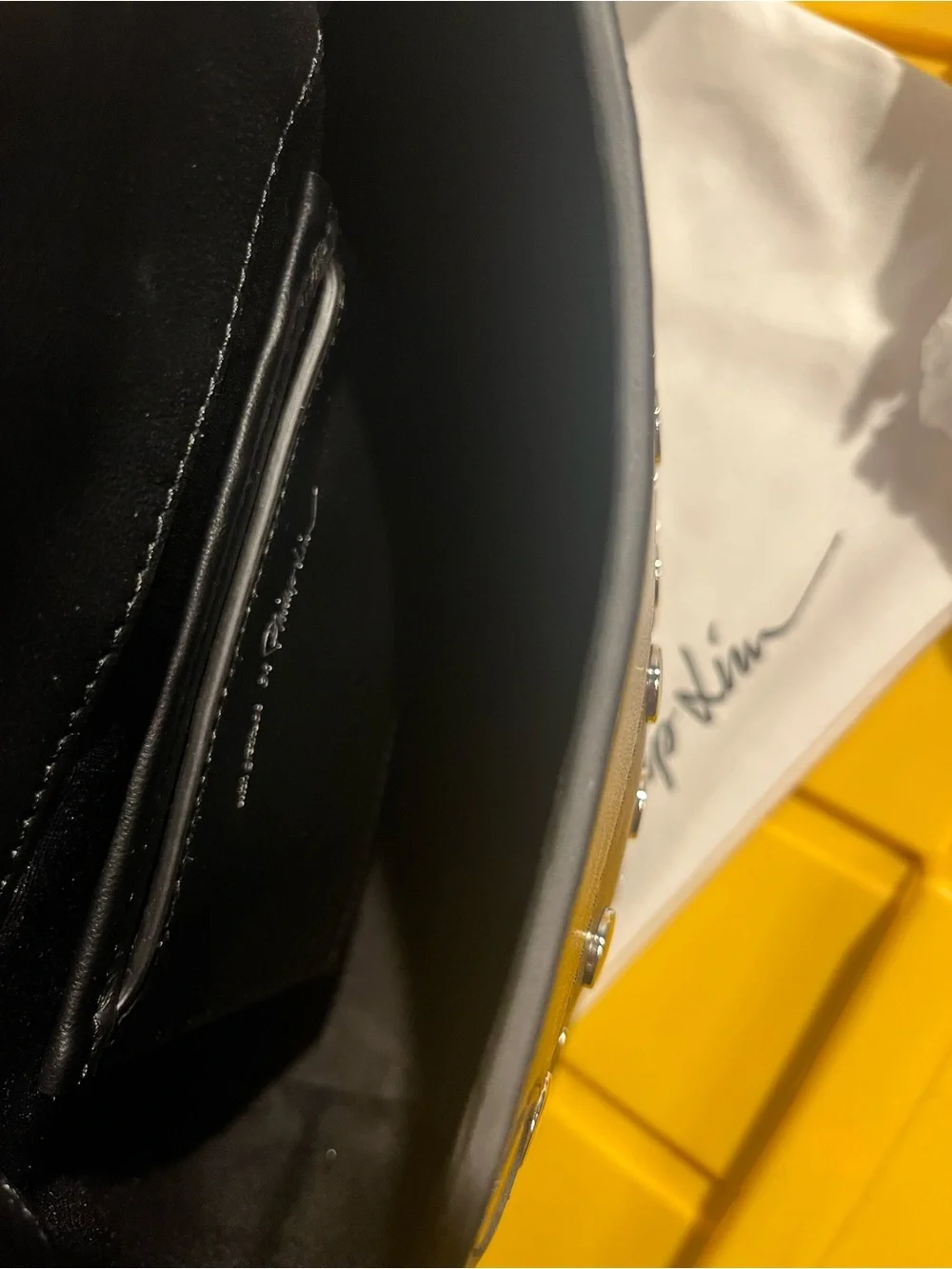 3.1 Phillip Lim ID Petite Soft 100% Lamb Leather Shoulder Bag with Studs